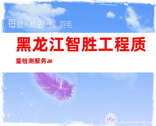 黑龙江智胜工程质量检测服务有限公司